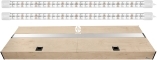 DIVERSA Pokrywa Platino LED 200x60cm (2x30W) (117282) - Aluminiowa obudowa z oświetleniem LED Klon