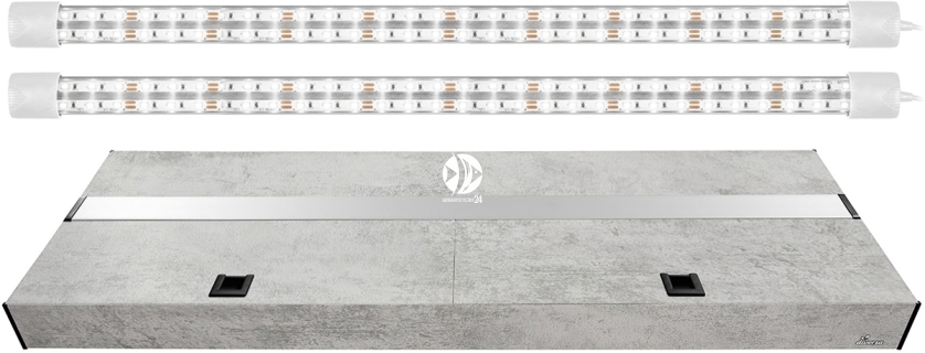 DIVERSA Pokrywa Platino LED 200x60cm (2x30W) (117282) - Aluminiowa obudowa z oświetleniem LED