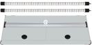 Pokrywa Platino LED 200x60cm (2x42W) Popiel (Srebrny)