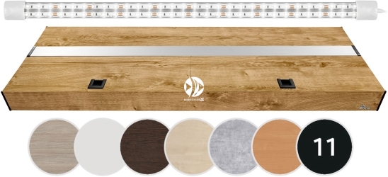 DIVERSA Pokrywa Platino LED 200x80cm (1x30W) (117306) - Aluminiowa obudowa z oświetleniem LED
