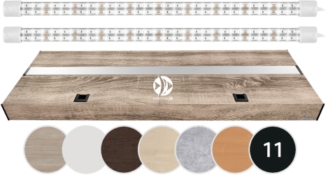 DIVERSA Pokrywa Platino LED 200x80cm (2x30W) (117313) - Aluminiowa obudowa z oświetleniem LED