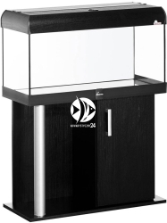 DIVERSA Zestaw Akwariowy Comfort 160l LED Czarny - Zawiera: akwarium, pokrywa, oświetlenie LED, szafka