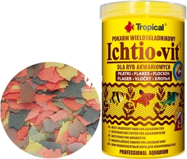 TROPICAL Ichtio-Vit - Wieloskładnikowy, podstawowy pokarm płatkowany
