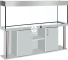 DIVERSA Zestaw Akwariowy Comfort 720l 2xLED Popiel (Srebrny) - Zawiera: akwarium, pokrywa, oświetlenie LED, szafka