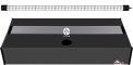DIVERSA Zestaw Akwariowy Solid 112l LED Czarny - Zawiera: akwarium, pokrywa, oświetlenie LED, szafka